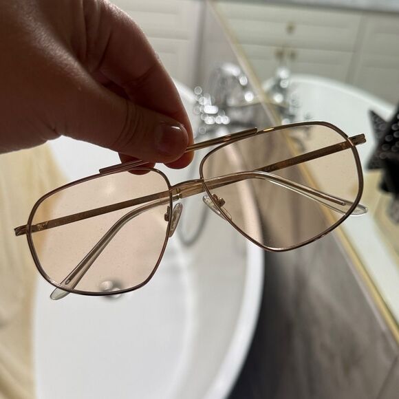 Clear trendy sunglasses